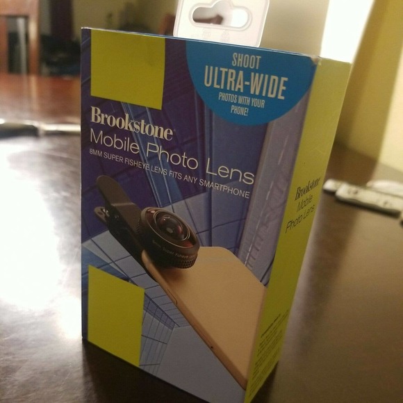 Brookstone Mobile Photo Lens 8mm Super Fisheye Lens Fits Any Smart Phones NOB - Picture 5 of 12